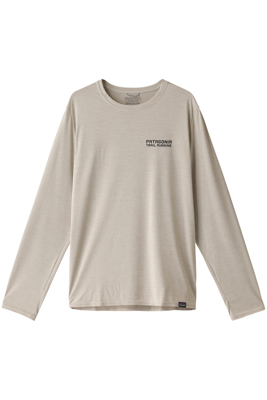 ＜ELLE SHOP＞ patagonia 【MEN】ロングスリーブキャプリーンクールデイリーグラフィックシャツ (Neutral L) パタゴニア ELLE SHOP