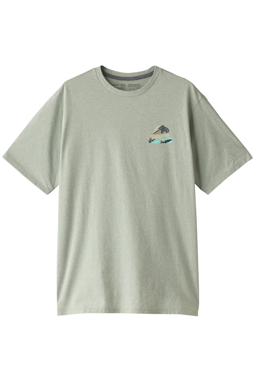 ＜ELLE SHOP＞ patagonia 【MEN】テイクアスタンドレスポンシビリティーTシャツ (Green L) パタゴニア ELLE SHOP画像