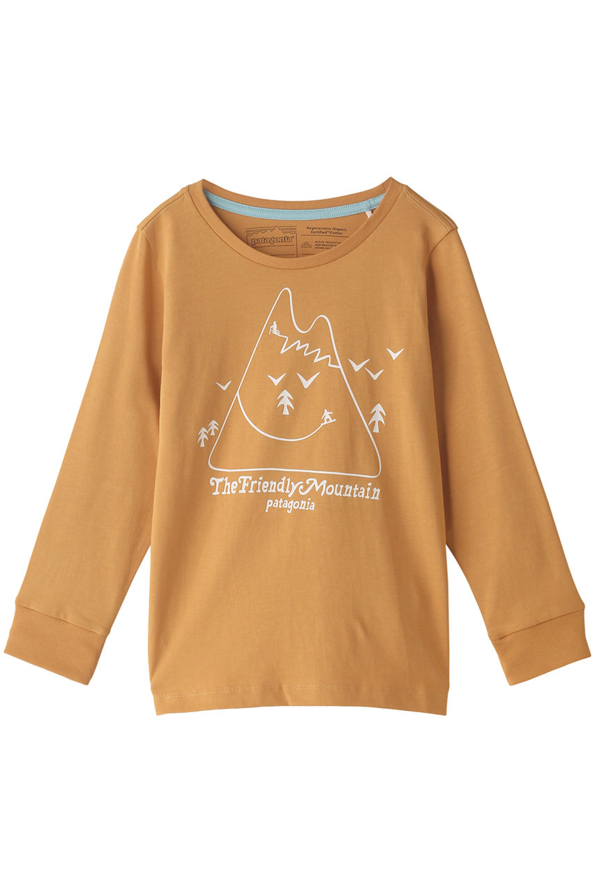 ＜ELLE SHOP＞ patagonia 【Baby＆Kids】リジェネラティブ オーガニックサーティファイドコットングラフィックTシャツ (Dried Mango 2T) パタゴニア ELLE SHOP