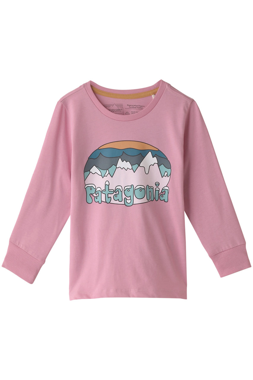＜ELLE SHOP＞ patagonia 【Baby＆Kids】リジェネラティブオーガニックサーティファイドフィッツロイTシャツ (Planet Pink 3T) パタゴニア ELLE SHOP