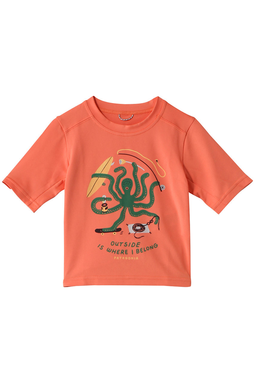 patagonia 【Baby＆Kids】ベビーキャプリーンシルクウェイトTシャツ (AACL, 4T) パタゴニア ELLE SHOP