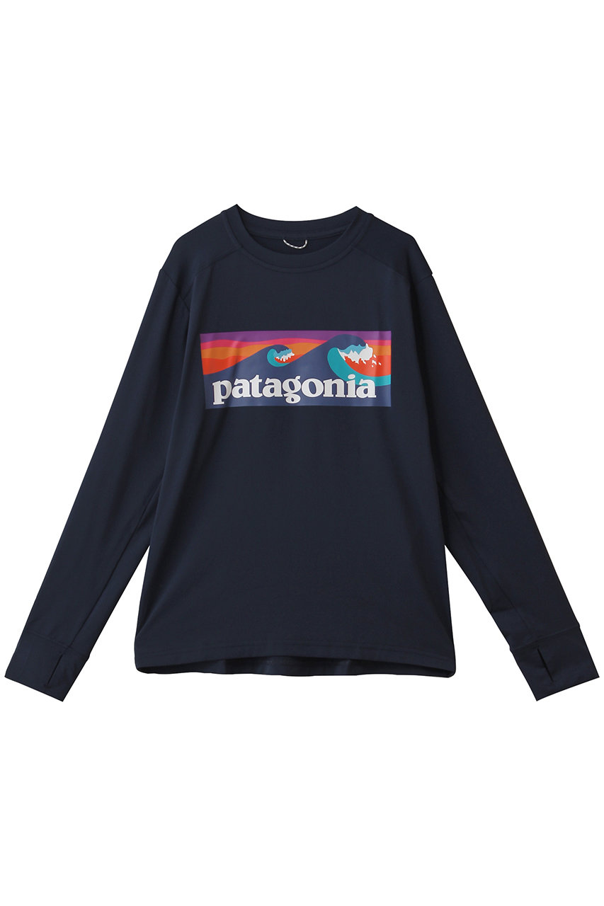 パタゴニア/patagoniaの【KIDS】ロングスリーブ・キャプリーン・シルクウェイト・Tシャツ(BLNE/62386)