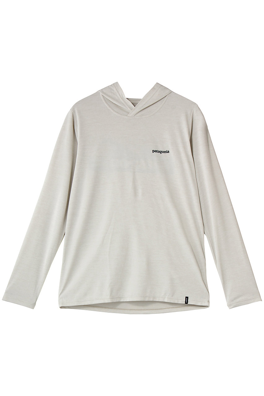 パタゴニア/patagoniaのウィメンズ・キャプリーン・クール・デイリー・フーディ（ボードショーツ・ロゴ）(DYWH/45474)