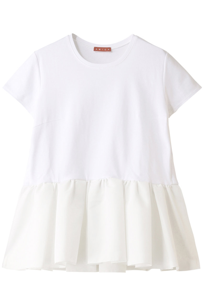 アミカキッズ/AMICA・kidsのバレリーナTシャツ(ホワイト/AM062C-SS03)
