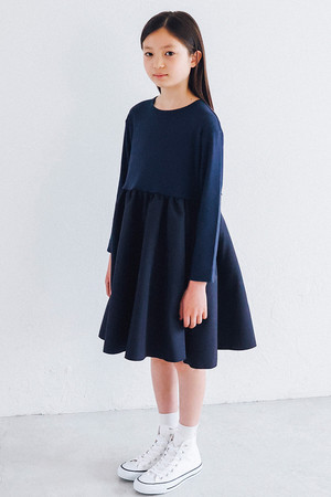 アミカキッズ/AMICA・kidsの【BABY&KIDS】【定番】バレリーナロングT-ドレス ブラック(9Y-11Y) 9Y-11Y(200200/200206)