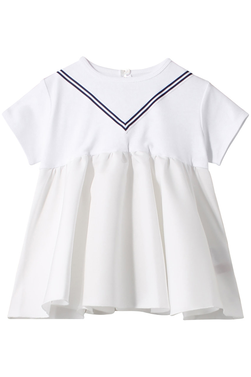 AMICA・kids 【BABY & KIDS】マリーンバレリーナTドレス (ホワイト（7M-3Y）, 7M-3Y) アミカキッズ ELLE SHOP