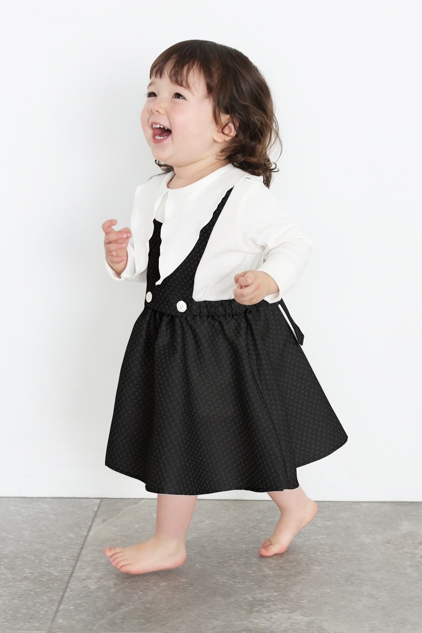 アミカキッズ/AMICA・kidsの【予約販売】【Baby＆Kids】クチュールサロペットスカート(ブラック/AM063E-AW04)