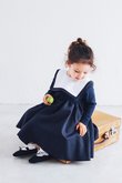 【BABY&KIDS】セーラーカラー(付け衿) ネイビー 7M-7Y