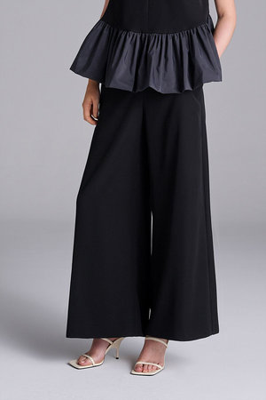 HANDSOME WIDE PANTS BLACK | AMICA・kids