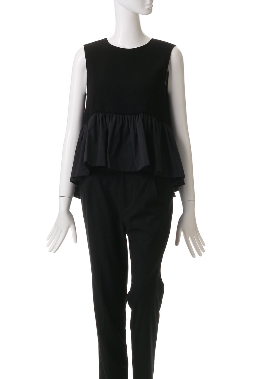 AMICA・kids(アミカキッズ)｜ツイルパフトップ/ブラック の通販