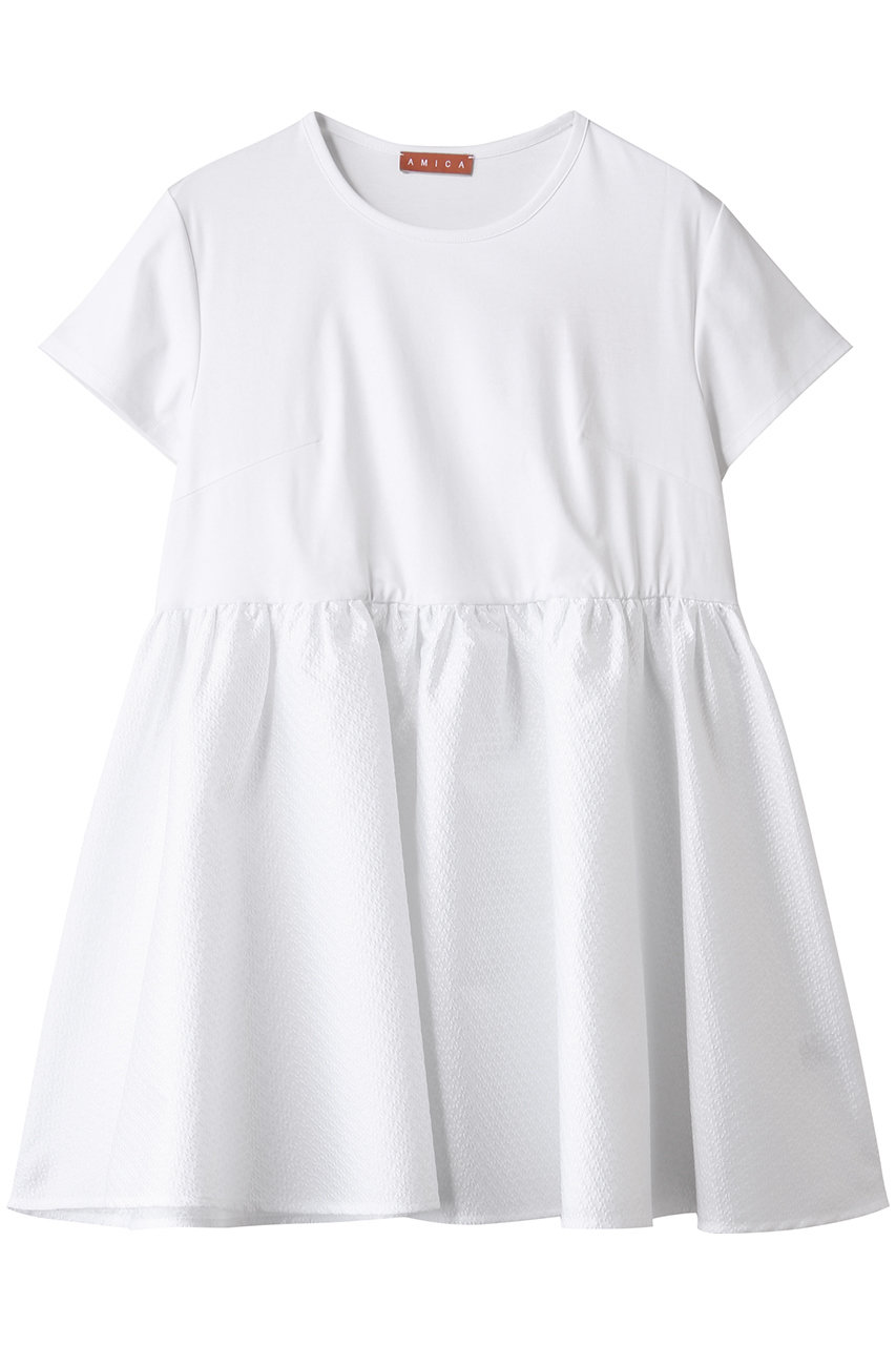 AMICA・kids クチュールTシャツ (ホワイト, F) アミカキッズ ELLE SHOP AMICA・kids クチュールTシャツ (ホワイト, F) アミカキッズ ELLE SHOP