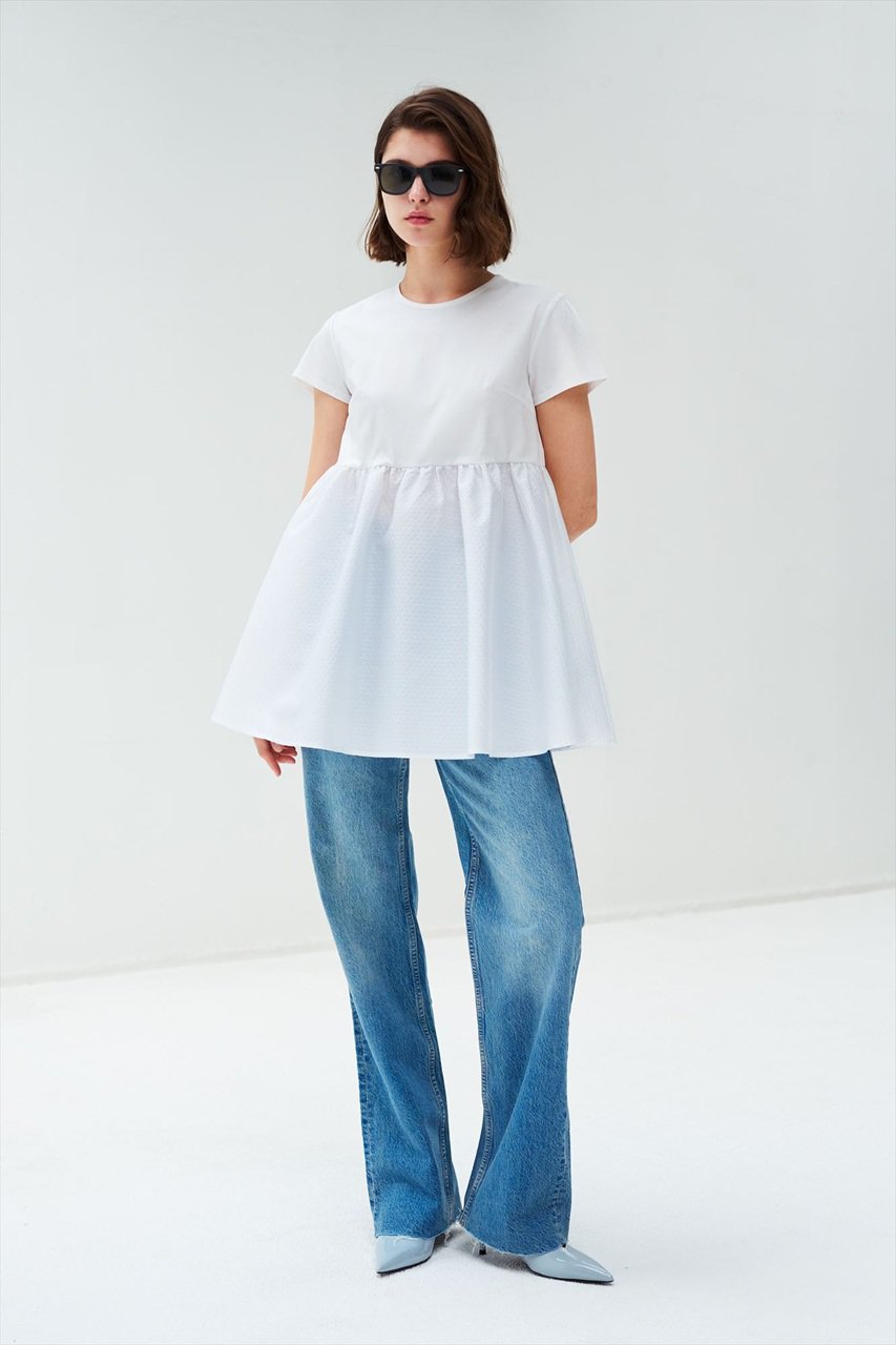 AMICA・kids(アミカキッズ)｜クチュールTシャツ/ホワイト の通販