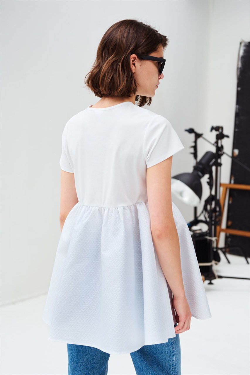 AMICA・kids(アミカキッズ)｜クチュールTシャツ/ホワイト の通販