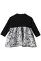 【BABY&KIDS】ヴィンテージレースT-ドレス ホワイト×ブラック(6Y-8Y) 6Y-8Y アミカキッズ/AMICA・kids ホワイト×ブラック(7M-3Y)
