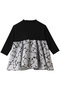 【BABY&KIDS】ヴィンテージレースT-ドレス ホワイト×ブラック(6Y-8Y) 6Y-8Y アミカキッズ/AMICA・kids