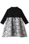 【BABY&KIDS】ヴィンテージレースT-ドレス ホワイト×ブラック(6Y-8Y) 6Y-8Y アミカキッズ/AMICA・kids ホワイト×ブラック(4Y-6Y)