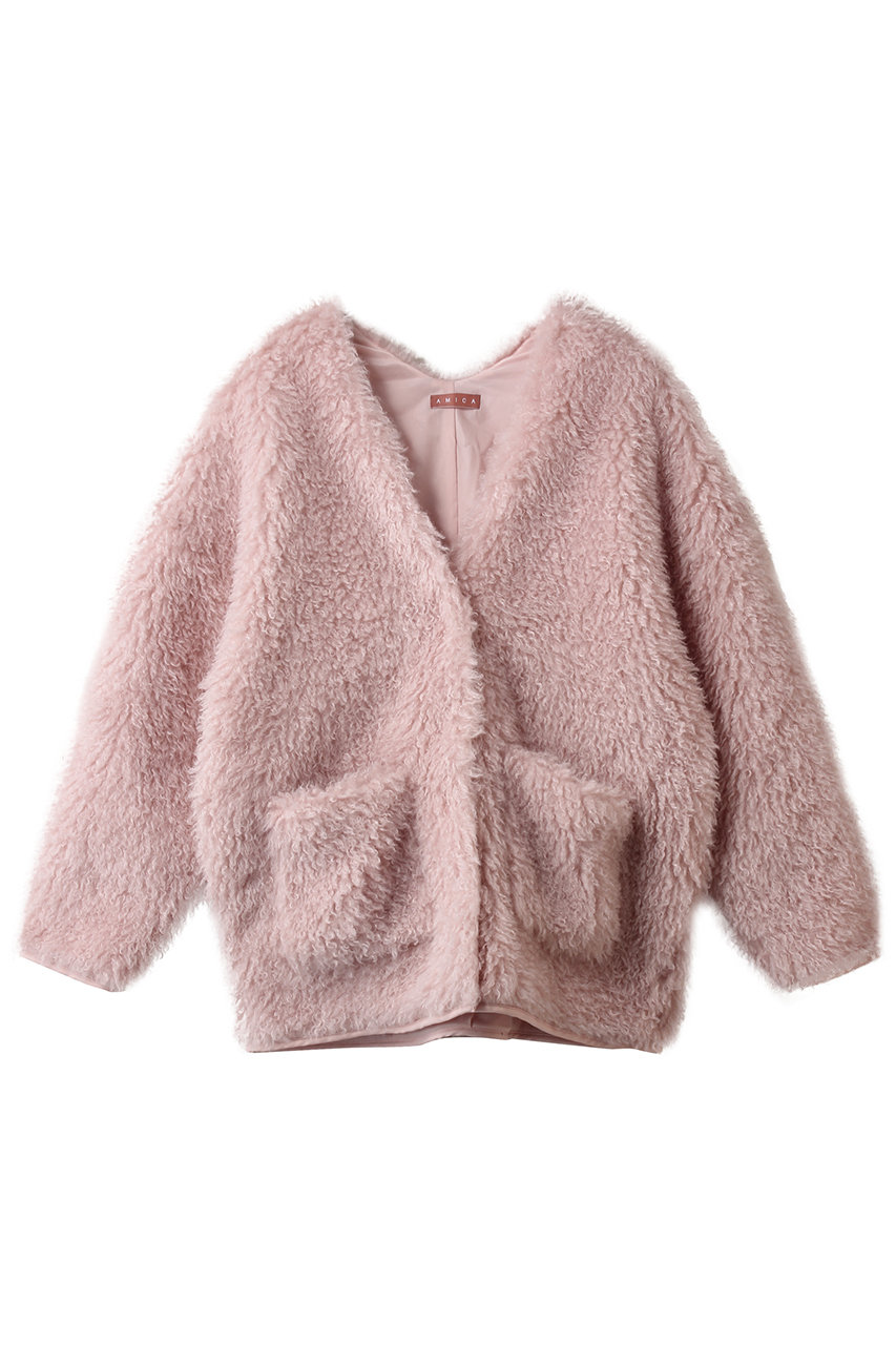 AMICA・kids(アミカキッズ)｜プードルコート/ピンク の通販｜ELLESHOP