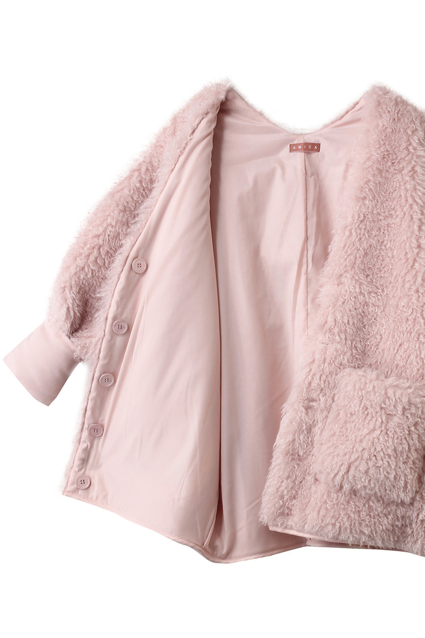 AMICA・kids(アミカキッズ)｜プードルコート/ピンク の通販