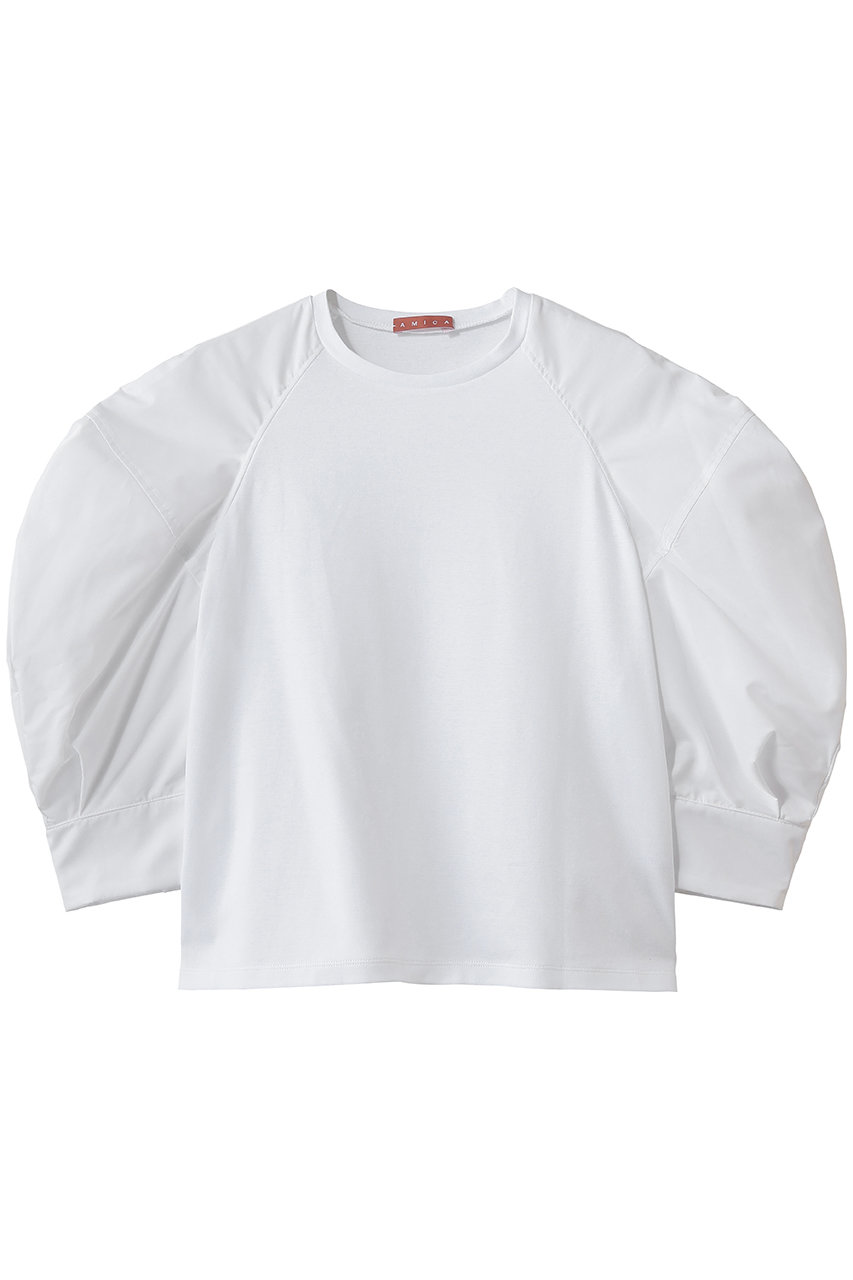 アミカキッズ/AMICA・kidsのパフトップス(ホワイト/AM052C-SS08)