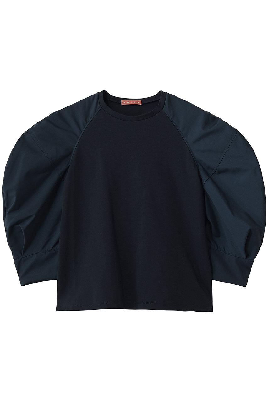 アミカキッズ/AMICA・kidsのパフトップス(ネイビー/AM052C-SS08)