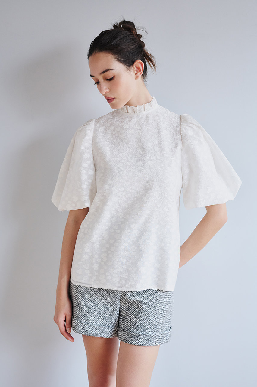 amica kids ISABELLE WHITEブラウス　アミカキッズ AMICA・kids(アミカキッズ)｜リボンブラウス/ホワイト の通販