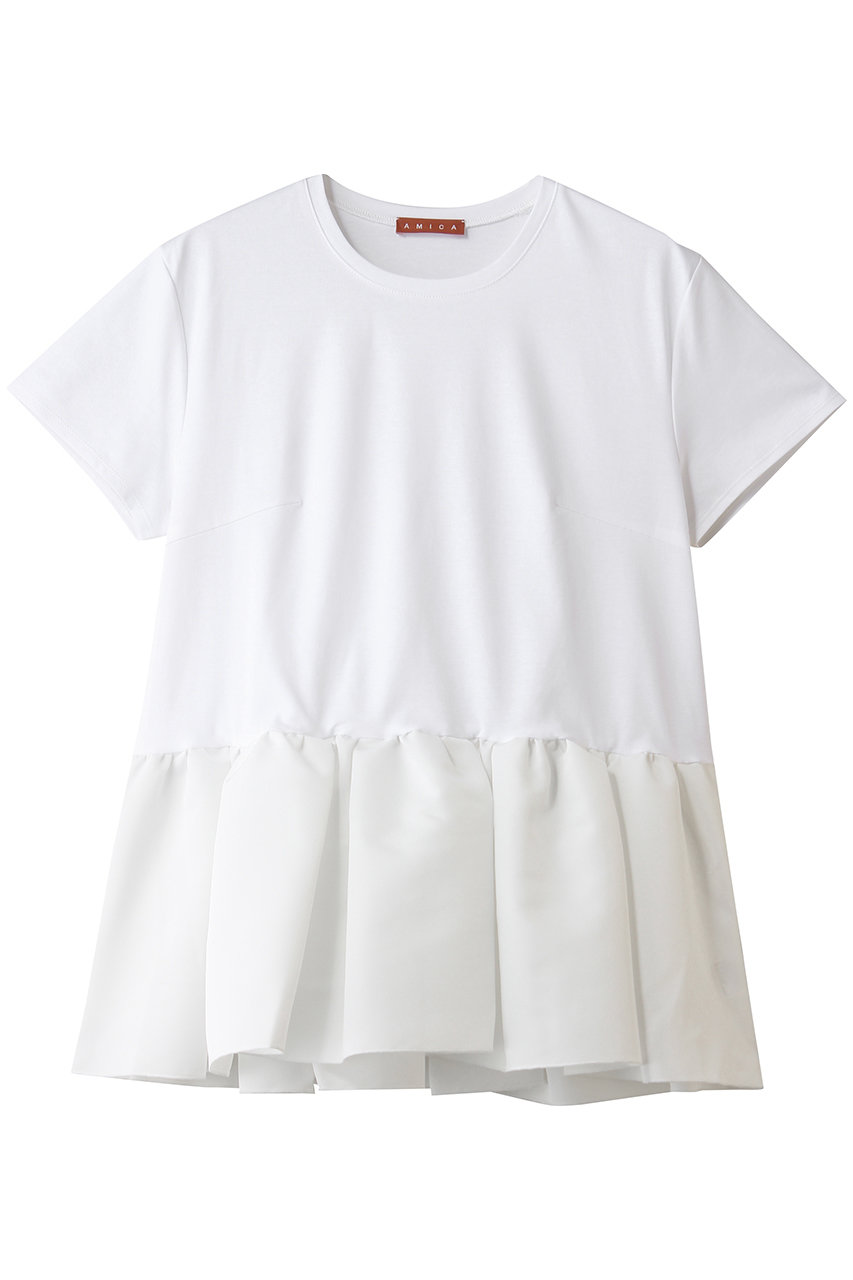 アミカキッズ/AMICA・kidsのバレリーナTシャツ(ホワイト/AM202C-SS06)