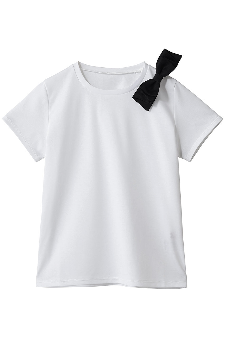 アミカキッズ/AMICA・kidsの【BABY&KIDS】リボンTシャツ(ホワイト(6Y-8Y)/AM102C-AW06)