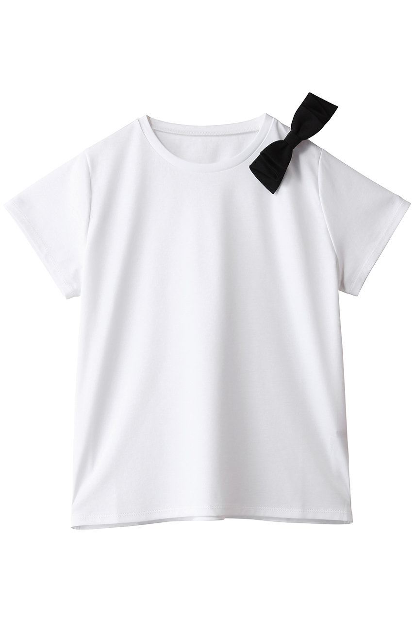 アミカキッズ/AMICA・kidsの【BABY&KIDS】リボンTシャツ(ホワイト(9Y-11Y)/AM102C-AW06)