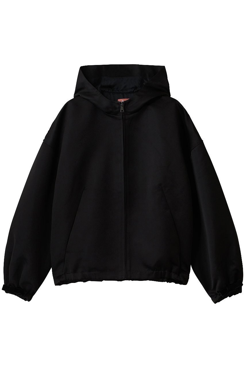 AMICA・kids サテンパーカ (ブラック, F) アミカキッズ ELLE SHOP