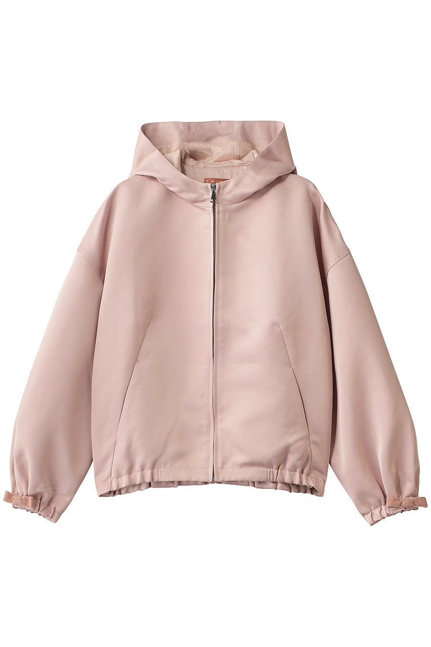 AMICA・kids サテンパーカ (グレイッシュピンク, F) アミカキッズ ELLE SHOP