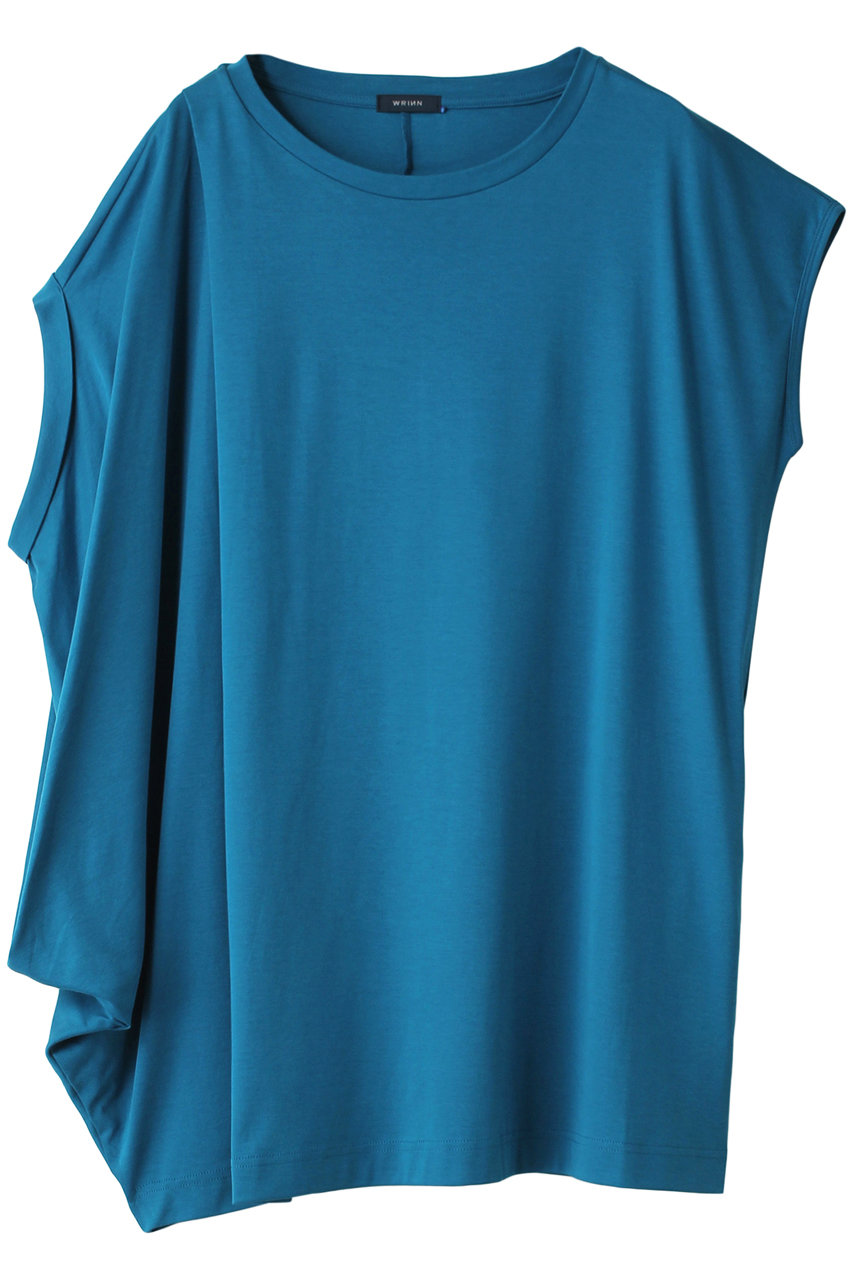 リン/WRINNのSide Drape Jersey Tunic(ブルー/1221-03004)