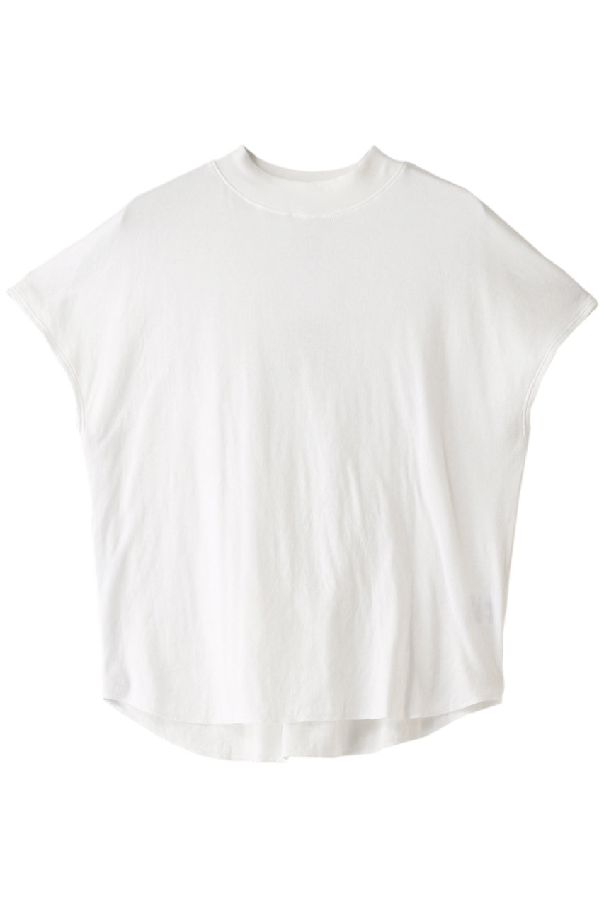  three dots Daily & Nighty×Smile cotton tee/スマイルコットンTシャツ (ホワイト S) スリードッツ ELLE SHOP