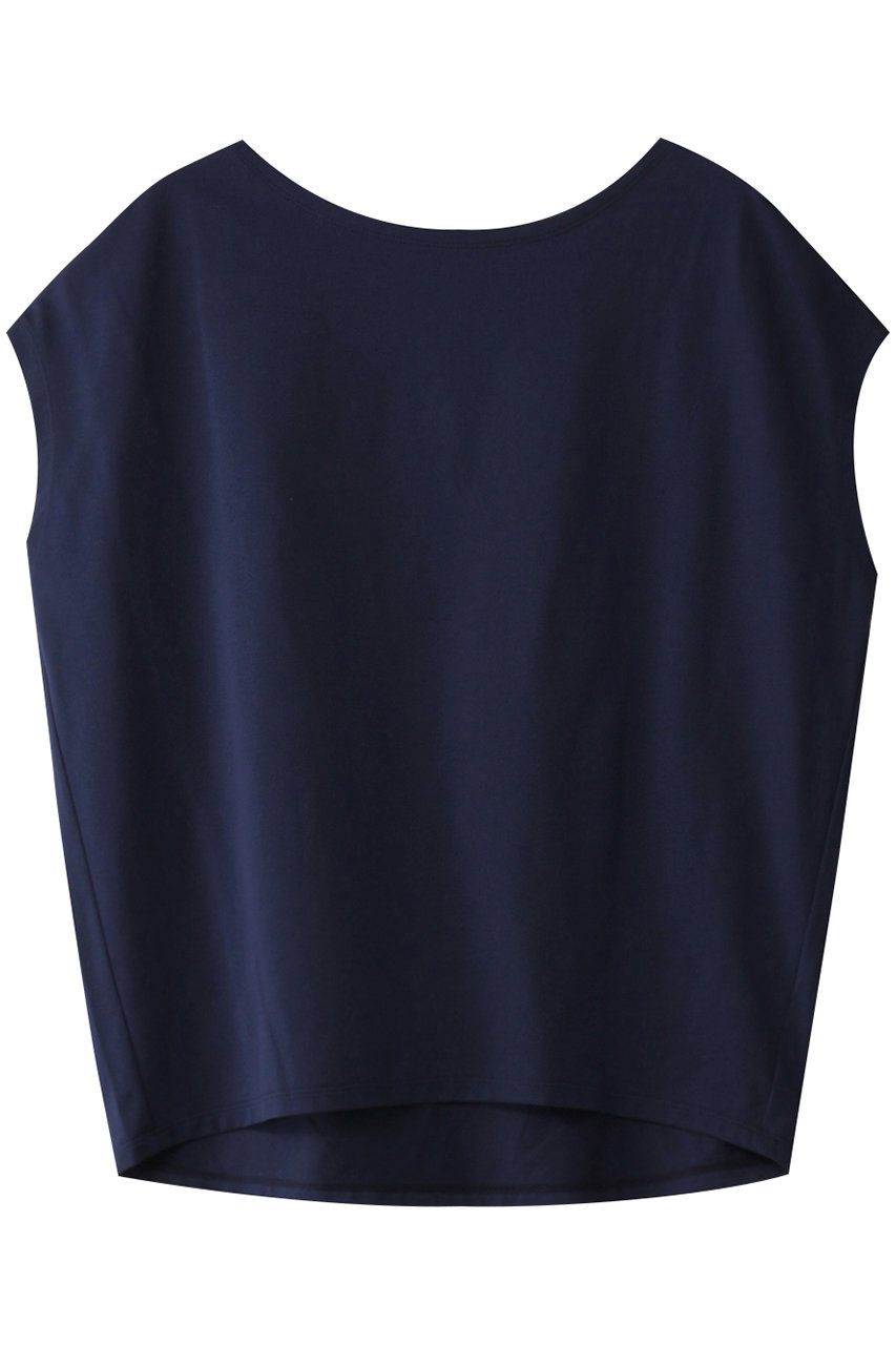 three dots スリードッツ Powdery cotton french tank/タンクトップ ネイビー