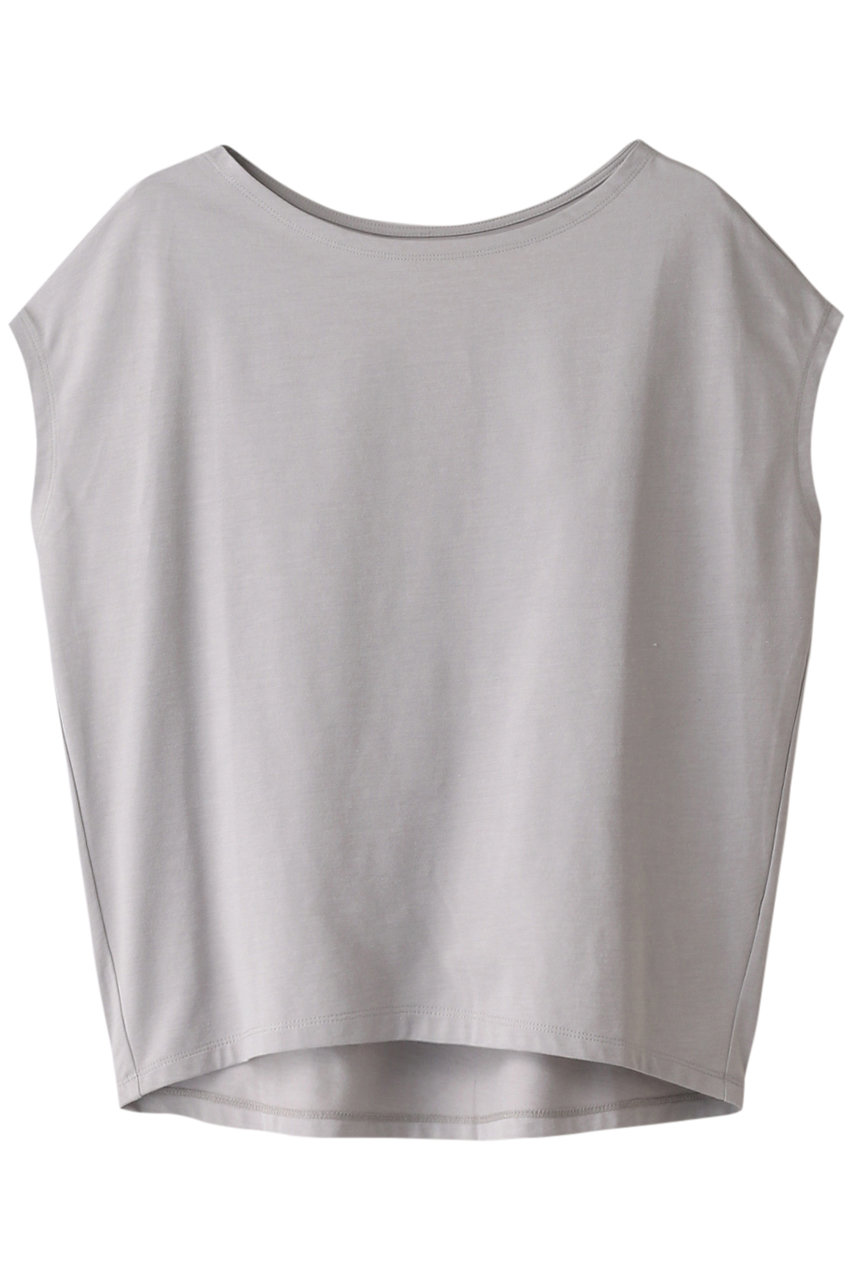 スリードッツ/three dotsのPowdery cotton french tank/タンクトップ(グレー/YJ0001Y)