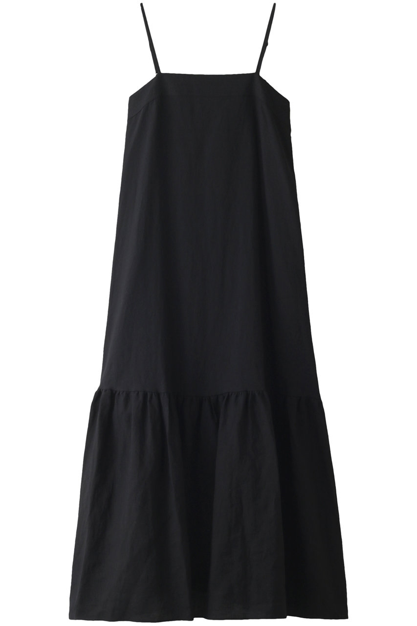 Three Dots スリードッツ Linen Camisosle ドレス ワンピース ブラック の通販 Elleshop エル ショップ