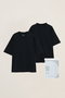 【UNISEX】2pack tee crew tee/mock neck tee　2枚組パックTシャツ スリードッツ/three dots