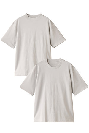 スリードッツ/three dotsの【UNISEX】2pack tee crew tee/mock neck tee　2枚組パックTシャツ(110100/110102)