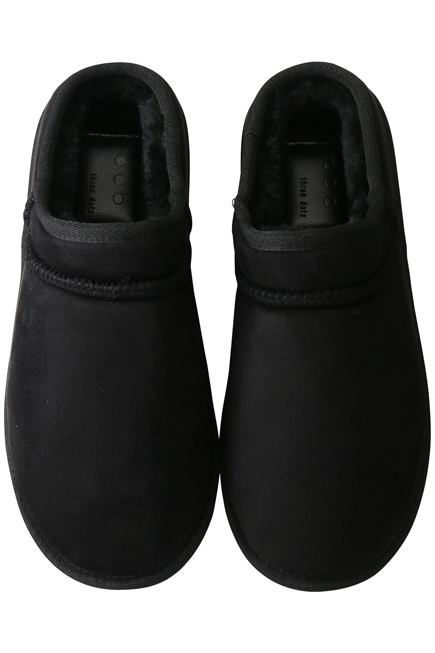 three dots スリードッツ Shoes slipper boots/ブーツ ブラック