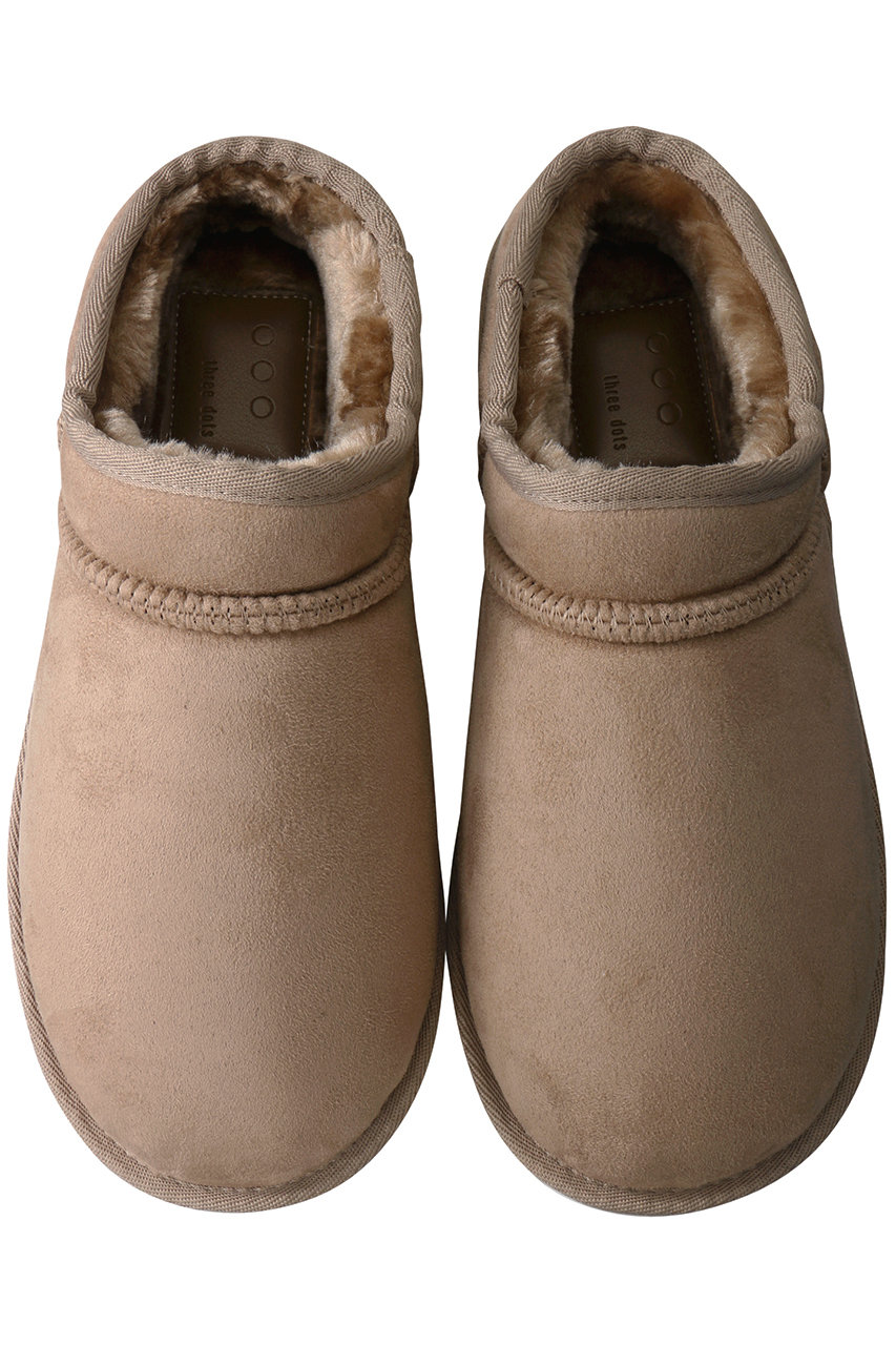 three dots スリードッツ Shoes slipper boots/ブーツ ベージュ