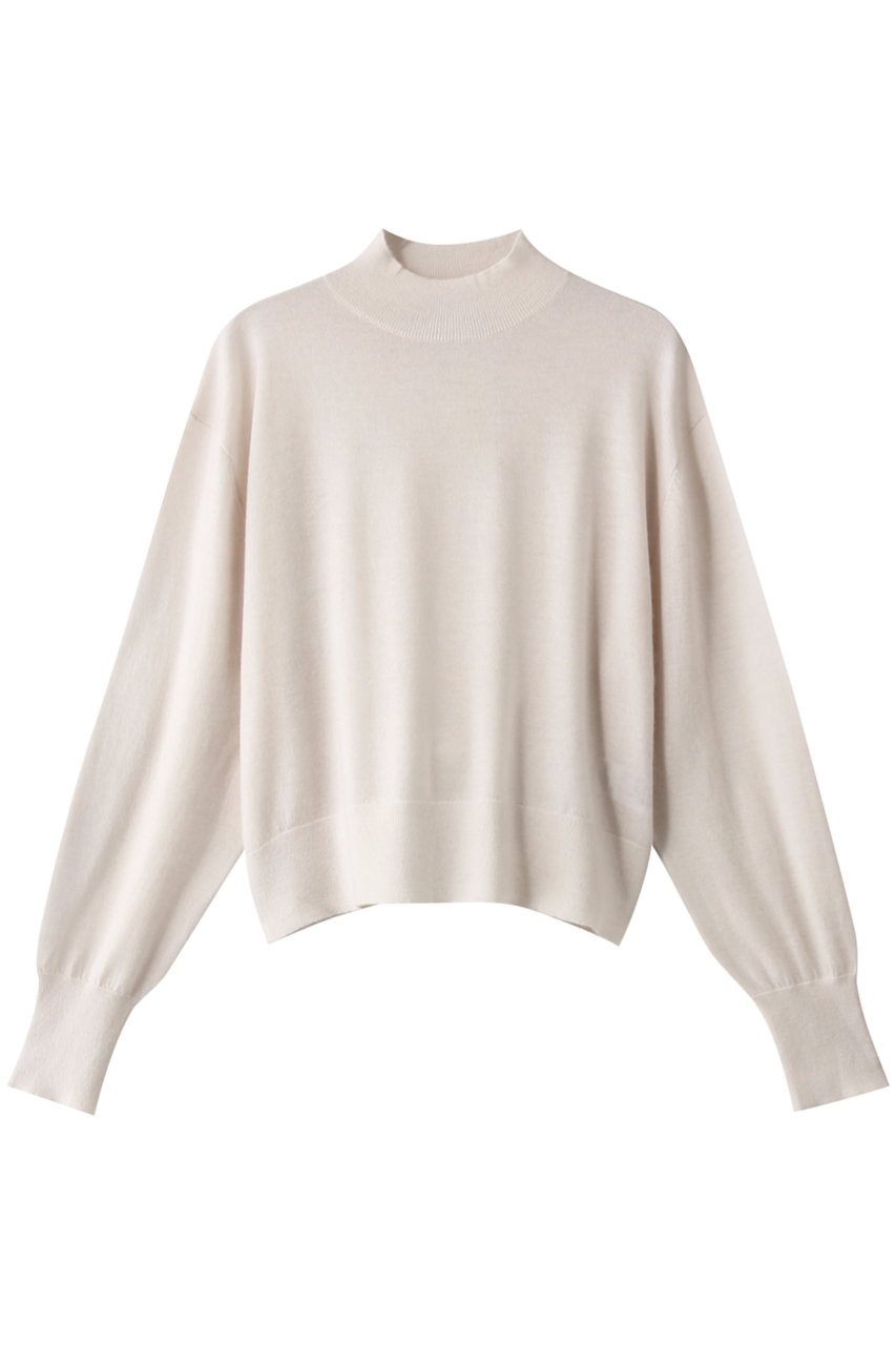 three dots スリードッツ Super fine cashmere dolman/ニット ホワイト