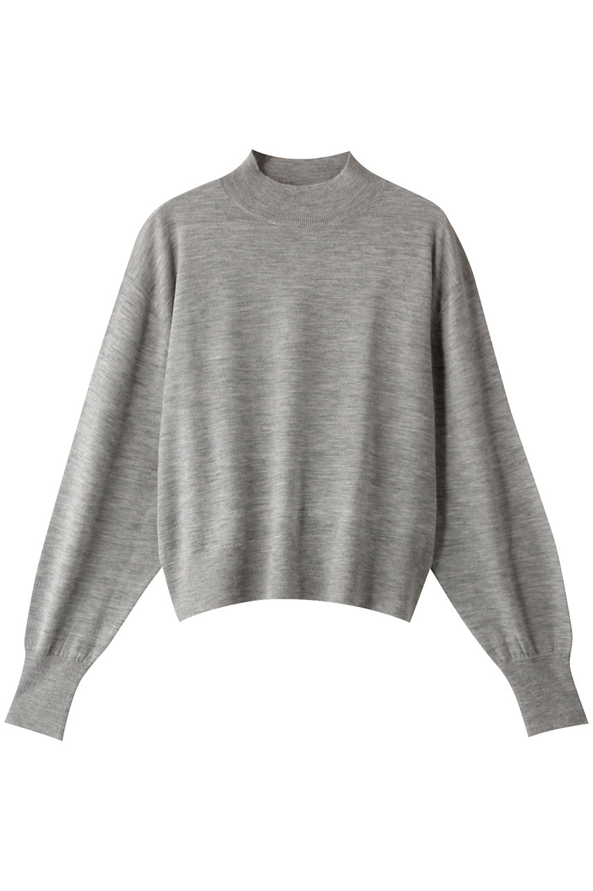 three dots スリードッツ Super fine cashmere dolman/ニット グレー