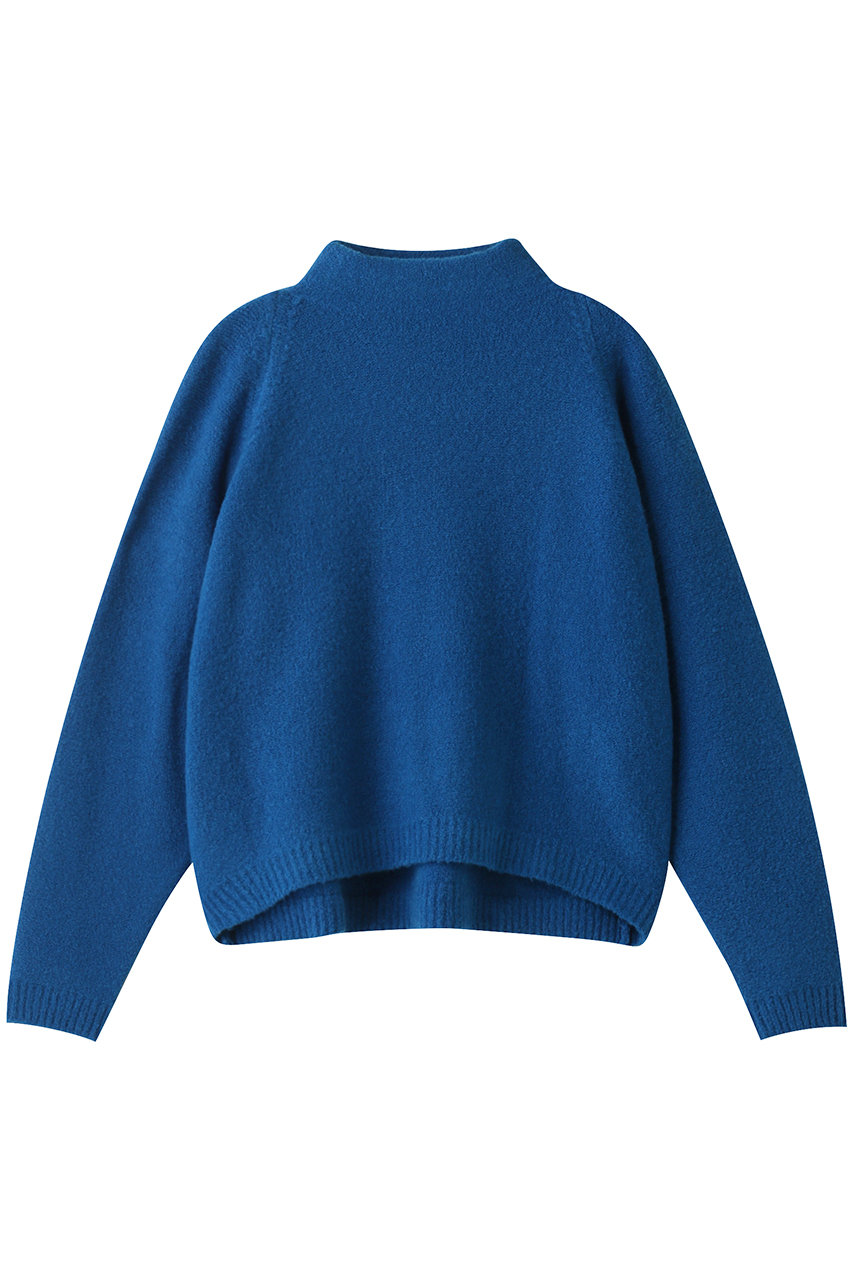 three dots スリードッツ Washable wool boucle pullover/プルオーバー ブルー