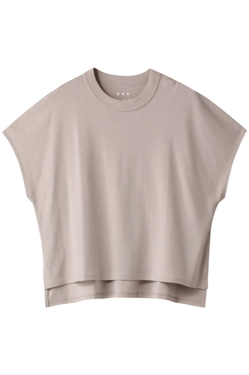 スリードッツ/three dotsのOrganic Cotton Knit cropped alex トップス(オイスター/AG1C002Y)