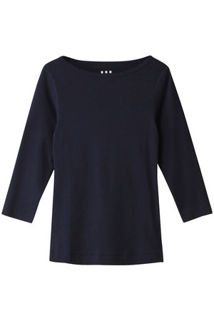 スリードッツ/three dotsのOrganic CottonKnit 3/4british T(110100/110102)