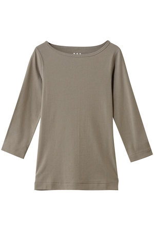 スリードッツ/three dotsのOrganic CottonKnit 3/4british T(110100/110102)
