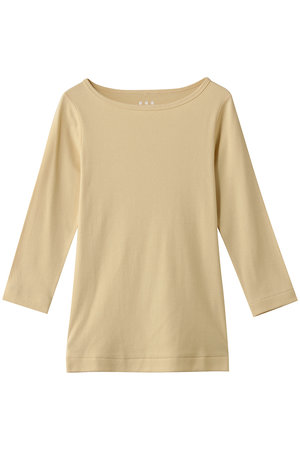 スリードッツ/three dotsのOrganic CottonKnit 3/4british T(110100/110102)