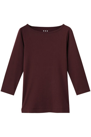 スリードッツ/three dotsのOrganic CottonKnit 3/4british T(110100/110102)