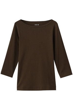スリードッツ/three dotsのOrganic CottonKnit 3/4british T