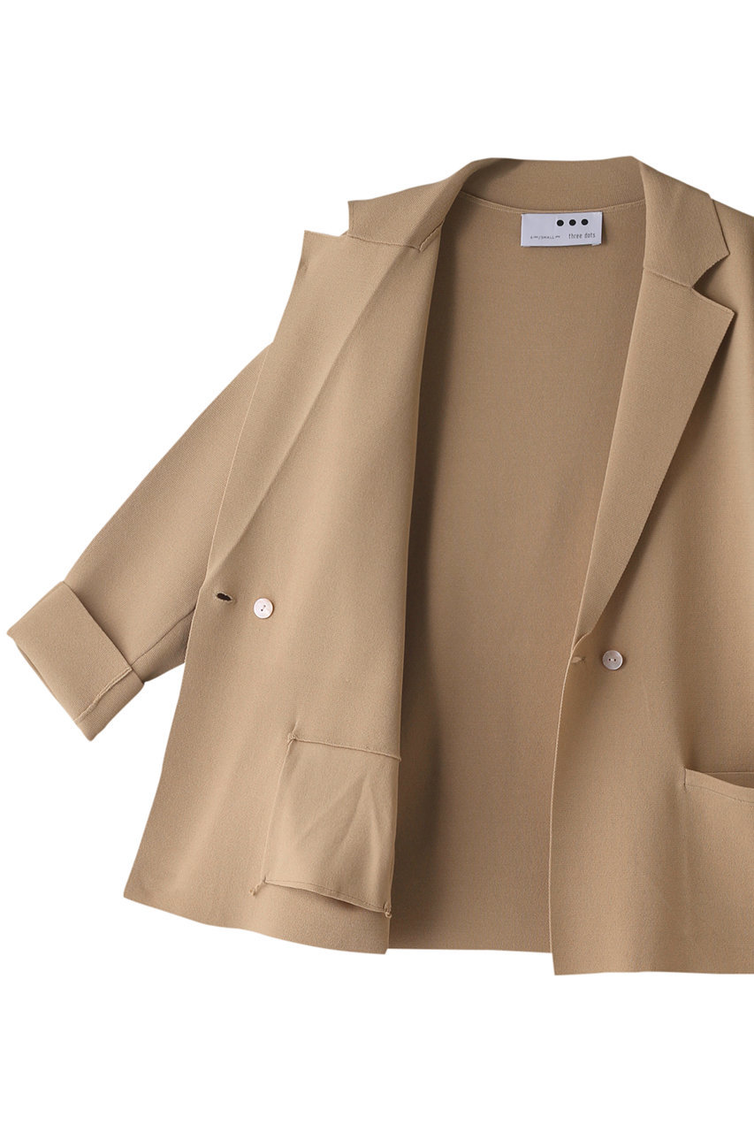 three dots(スリードッツ)｜【予約販売】Knit outer l/s jacket