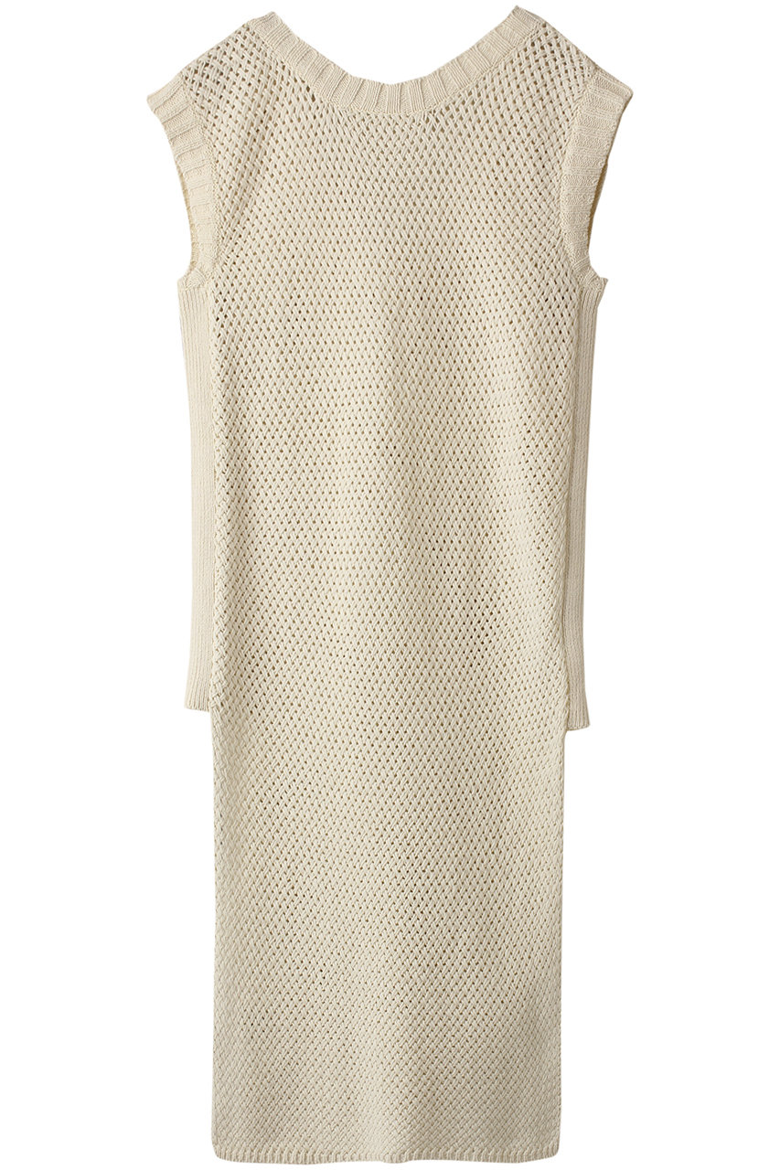 スリードッツ/three dotsのBasket mesh dress/ドレス(オフホワイト/BH501Y)